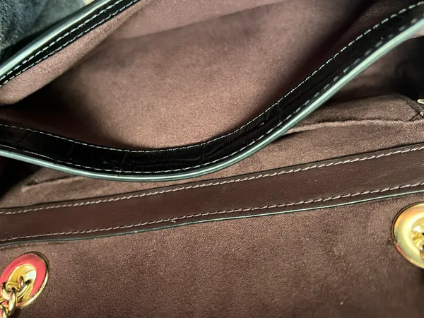 Embossed Crocodile Cassidy Chain Crossbody/Shoulder Bag - Image 9