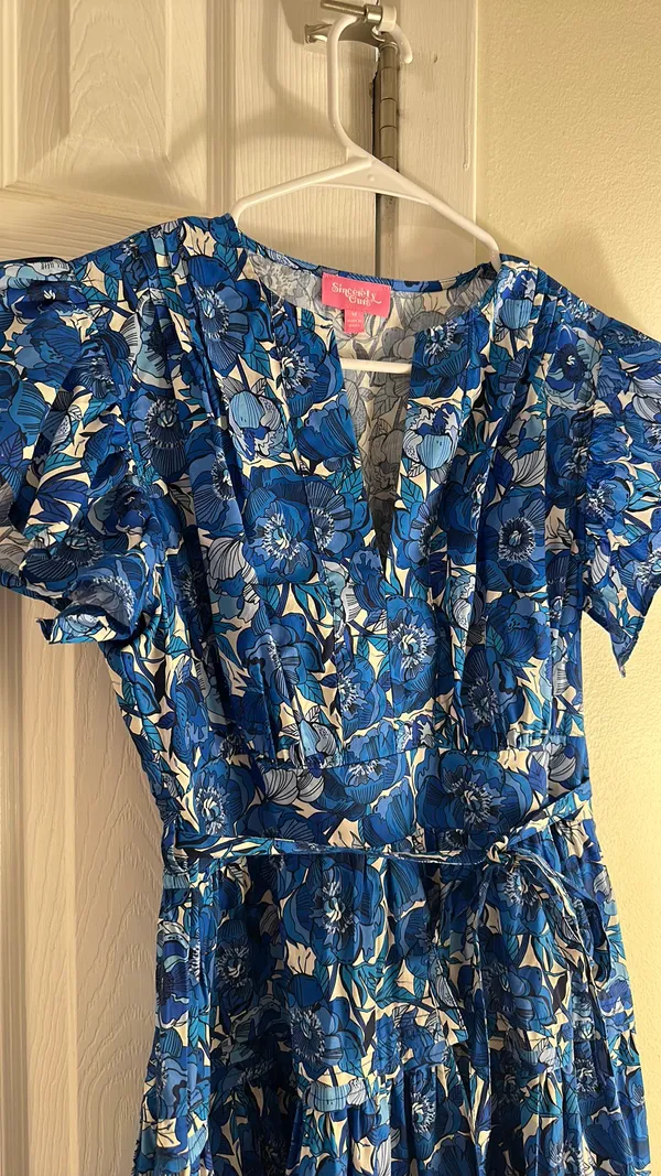 Boutique Dress Blue Size M - Image 2