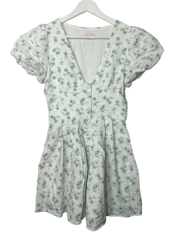 Showpo. Dovie Dress Sage Floral Size 4 - Image 3