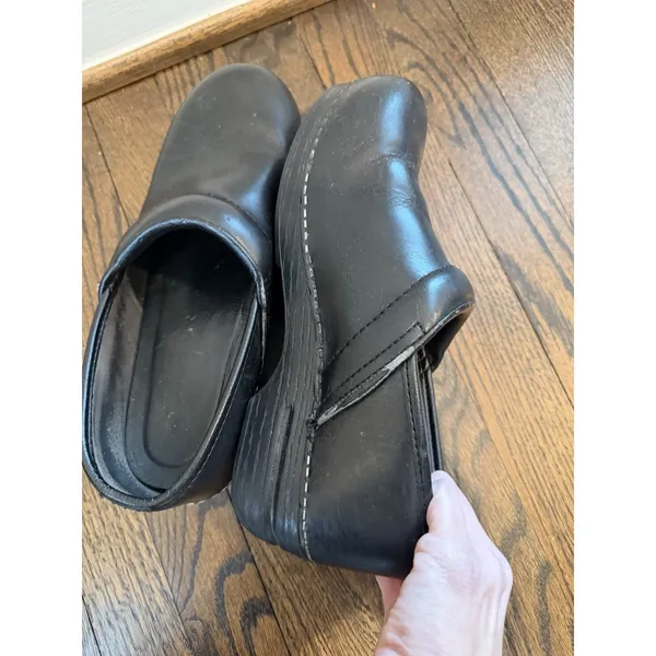Dansko Professional Clogs Women's Size 40 US Sz 9 Black Oiled Comfort $135 - Image 3
