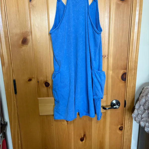 New In Women’s Romper Blue With Pocket Size M - Image 3