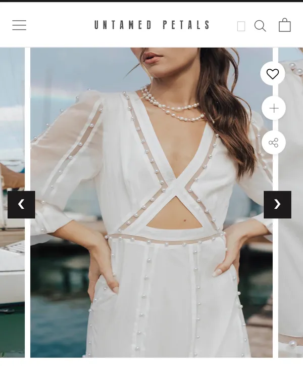 White dress Size XL - Image 2