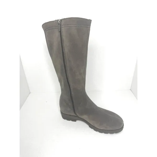 La Canadienne Villa Waterproof Faux Shearling Tall Boots Gray Women’s 7.5 - Image 9