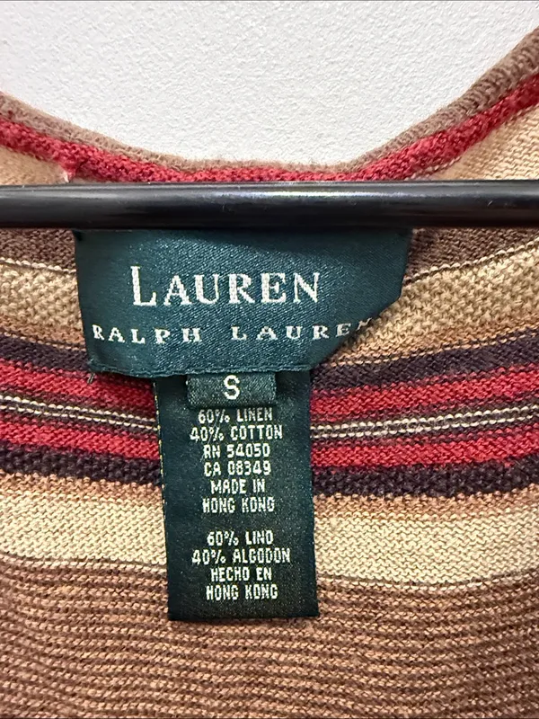 Vintage Lauren Ralph Lauren Striped Knit Maxi Dress - Image 3