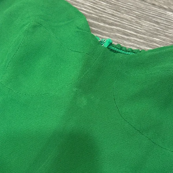 Reformation Kourtney Midi Slip Dress‎ Crepe Emerald Green Tie Straps High Slit - Image 8