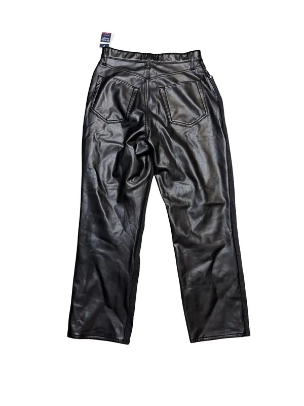 🖤NWT Abercrombie Curve‎ Love Vegan Leather Panel Ankle Straight Jeans Size 29🖤 - Image 6