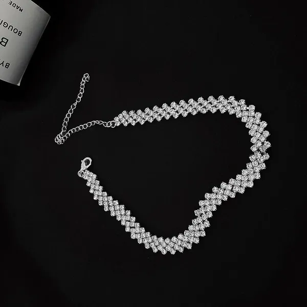 Elegant CZ Choker Necklace for Women - Image 2