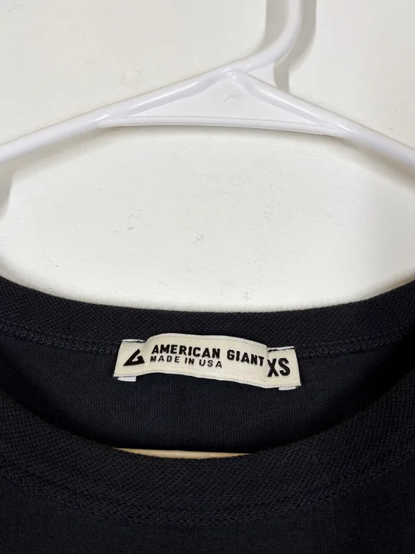American Giant Black 100% Cotton T-shirt Midi Dress Size XS - Image 10