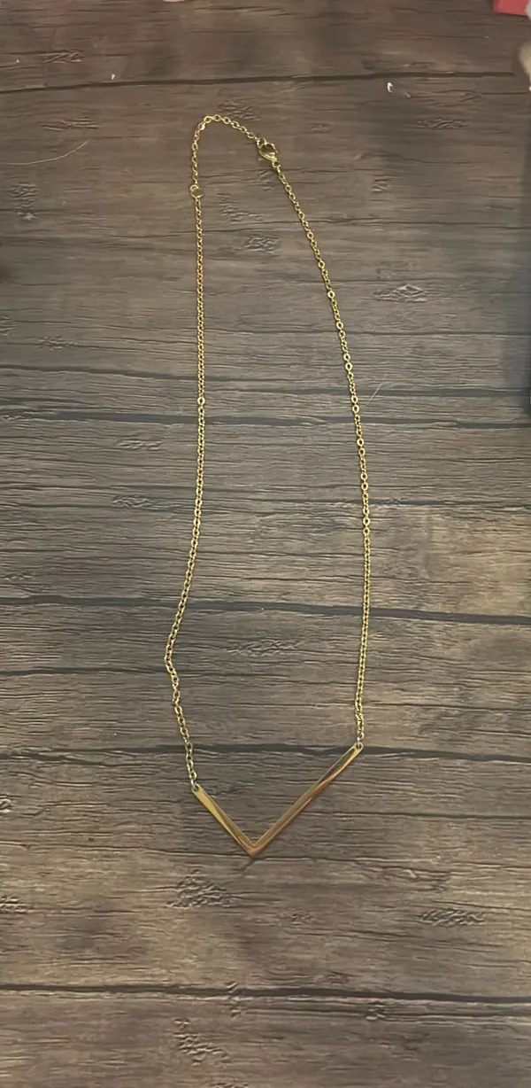 L necklace Gold - Image 3