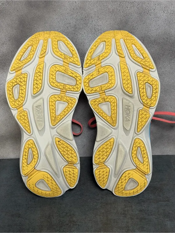 Hoka One One Bondi 8 Women’s Wide Sneakers Blanc De Blanc/Swim Day Size 7.5D - Image 16