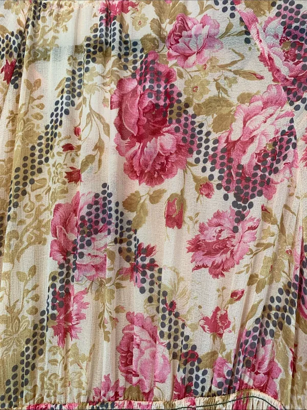 Free People floral maxi dress sz SP wedding guest fall preppy old money boho - Image 6