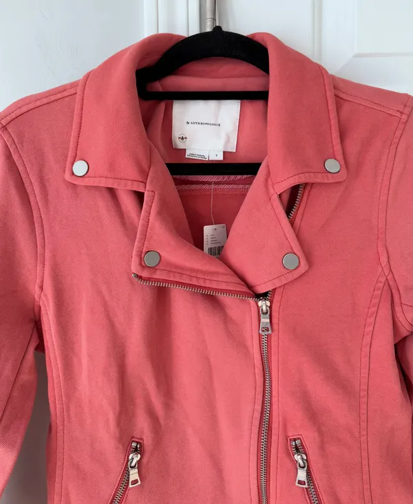 Anthropologie The Sage Knit Moto Jacket, Size S - Image 8
