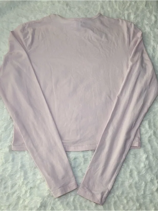 SKIMS Long Sleeve Tee in Light Pink - Image 3