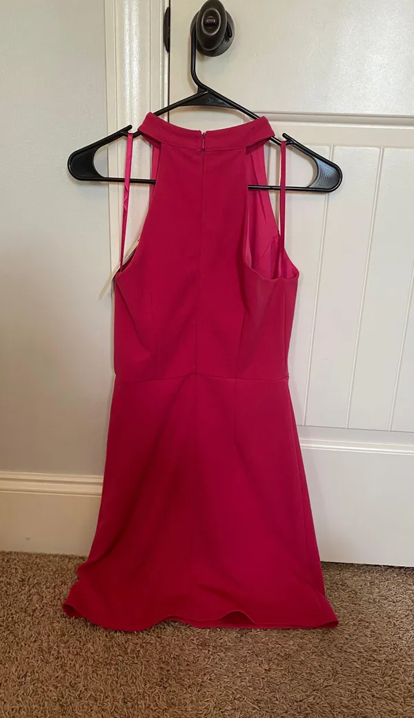 NWT She + Sky High Neck Pink Shift Dress - Image 3