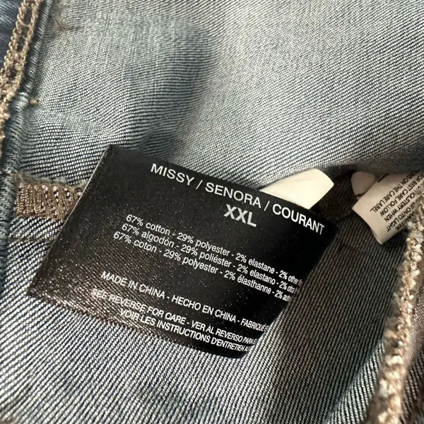 Nine West Jeans Size XXL Missy Lightweight Blue Jean‎ Denim Jacket Button Front - Image 4