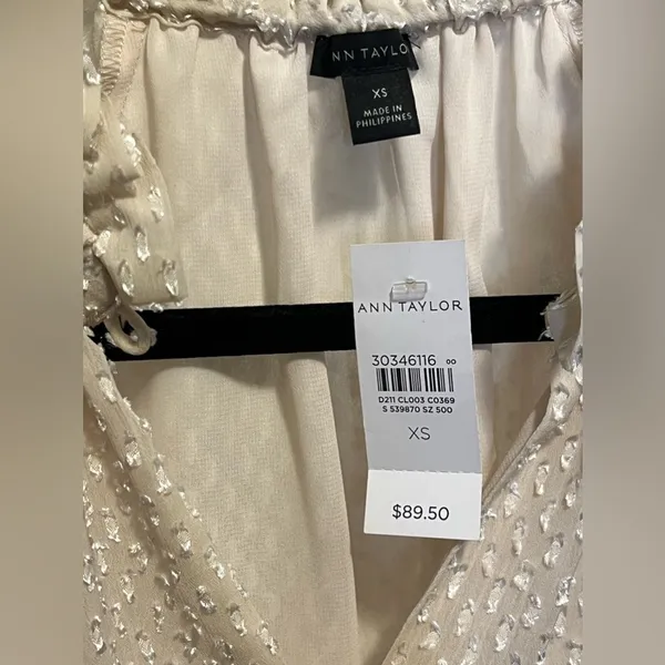 Ann Taylor Petite Clip Shirred Raglan Sleeve Top - Image 3