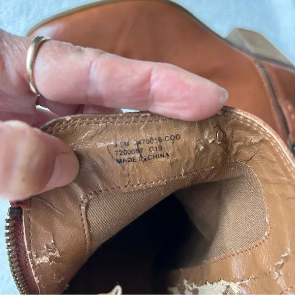 Frye  Tan Leather Ankle Boots - Image 7