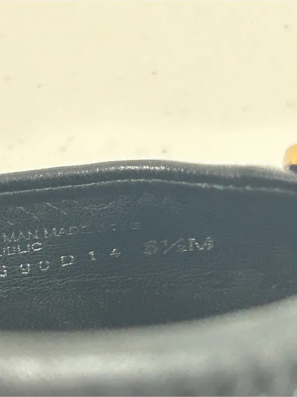 Tory Burch Black and Gold Reva Ballet Flats Size 6.5 M - Image 8