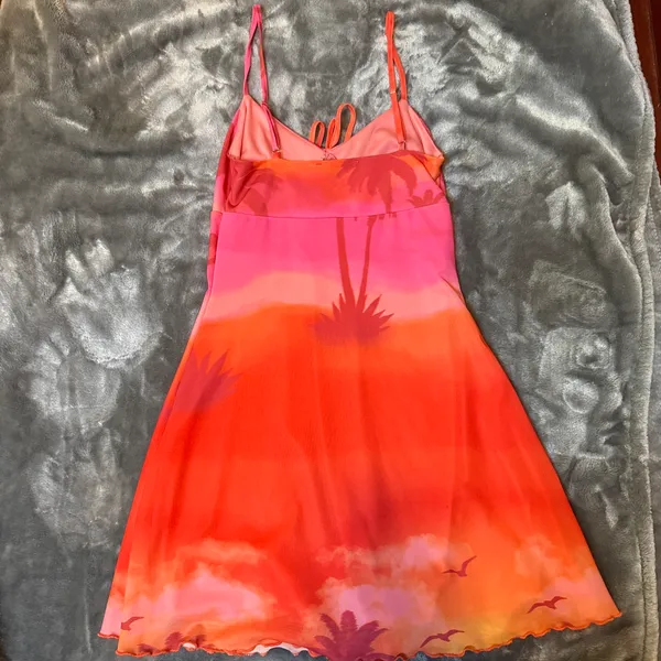 Cute summer sunset dress Pink Size XS - Image 4