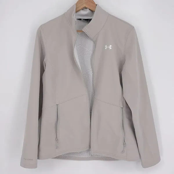 Under Armour Storm Coldgear Infrared Soft Shell Jacket Women’s Size Large Gray - Image 6