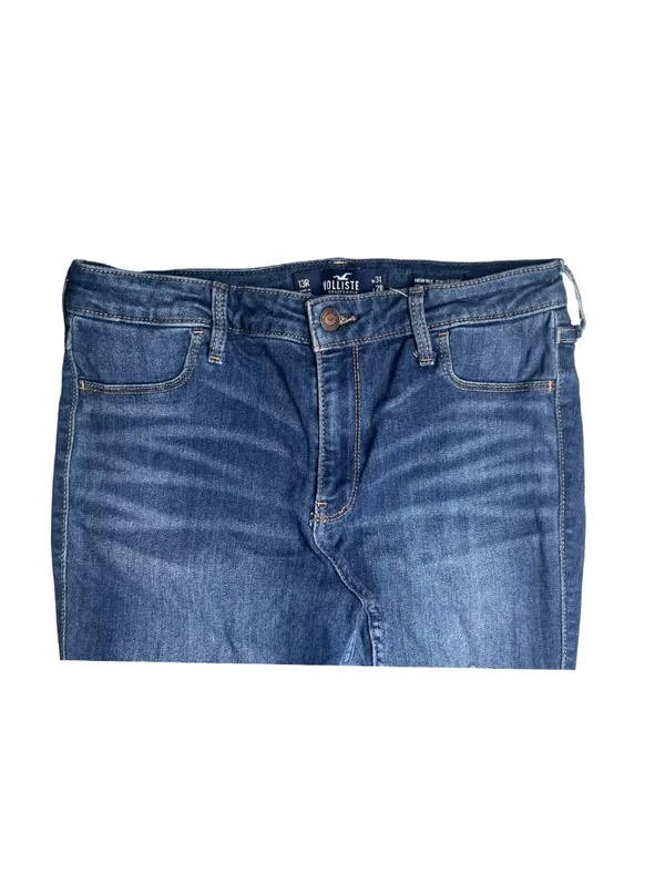 Hollister High Rise Jean Legging Distressed Stretch Jeans Women's 13R W31 L28 - Image 3