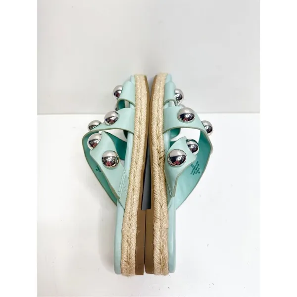 Marc Fisher Sandals Womens Size‎ 6 Green Prisca Crisscross Espadrille Slides - Image 9