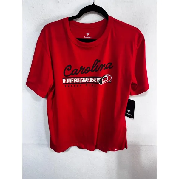 Fanatics T-Shirt Carolina Hurricanes Local Pride Women Medium Red NHL Hockey New - Image 2