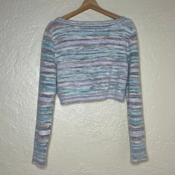 Daily Practice Anthropologie Cozy Cardigan Pastel Cropped Soft Girl Women XL NWT - Image 3