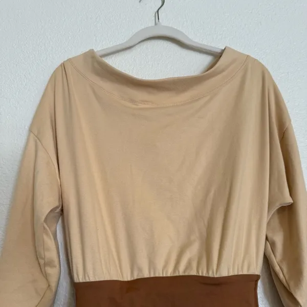Nwot Free People Fp Movement Camel Guiding Light Layered Shortsie Romper Shorts - Image 16