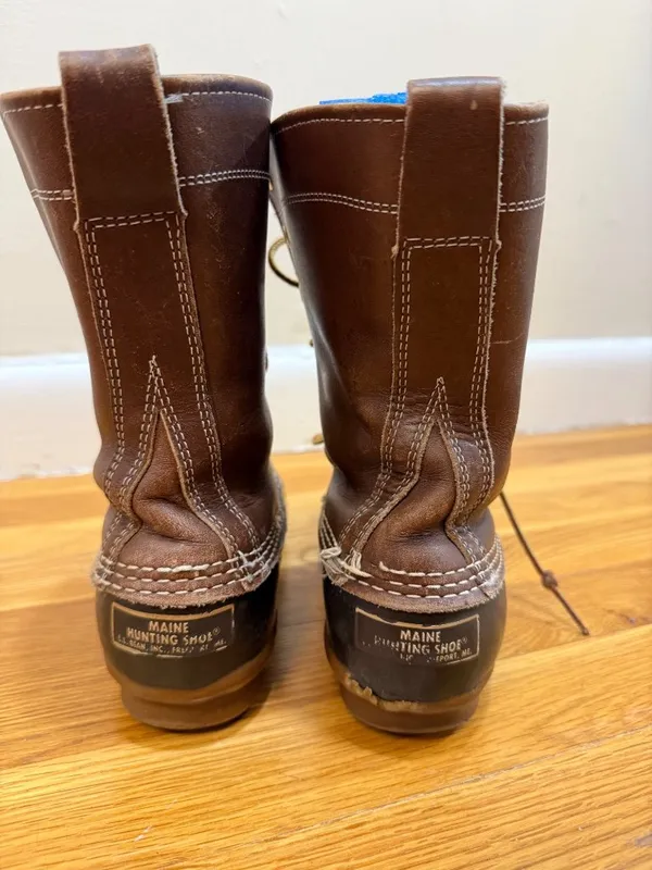 L.L. Bean Boots Original Maine Hunting Shoe Vintage 1980s Women's 6 - Image 8