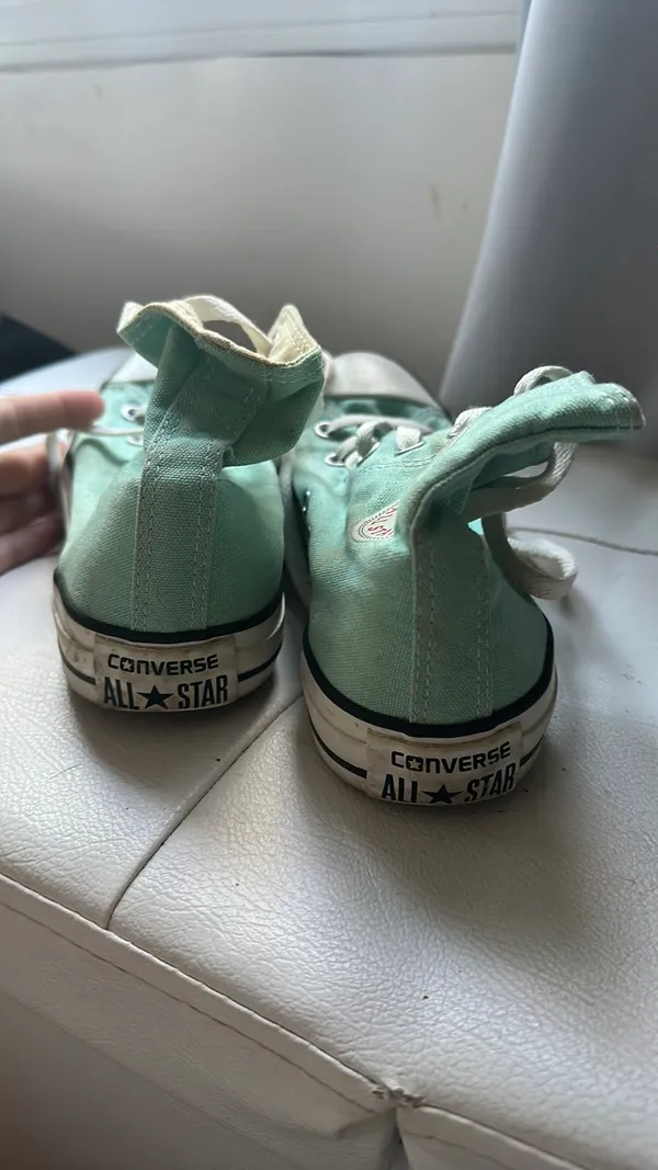 Teal High-Top Converse - Image 2