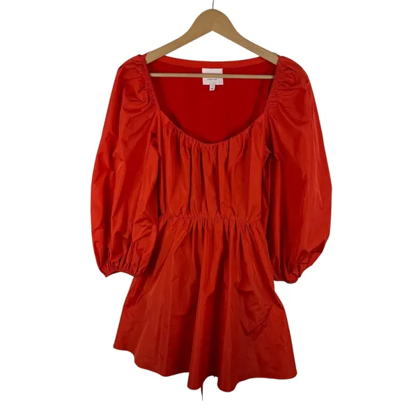 Cinq à Sept Delilah Mini‎ Dress Size 4 Fire Coral Fit and Flare Designer Party - Image 2