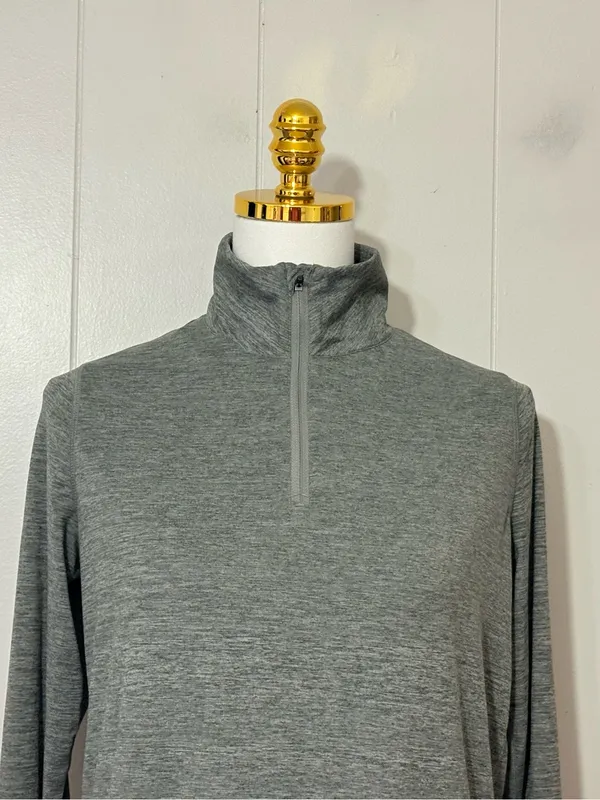 Vuori Crescent Half Zip Pullover Heather Gray Long Sleeve Size S - Image 2