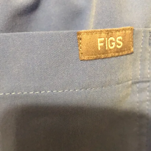 Figs Yola Skinny Scrub Pants Women’s Size Small Ceil Blue Color - Image 3