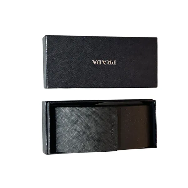 New Prada Authentic Eyeglasses Sunglasses Black Large Magnetic Case Cloth - Image 6