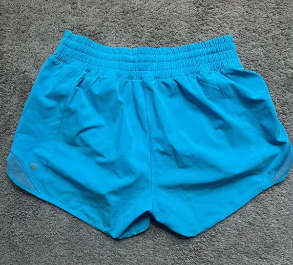 Lululemon Hotty Hot 4 inch blue shorts - Image 2