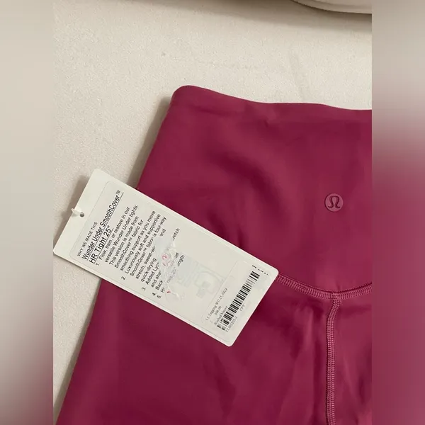 NEW Lululemon Wunder Under Smoothcover High Rise Tights Legging Mauve Size 2 - Image 5