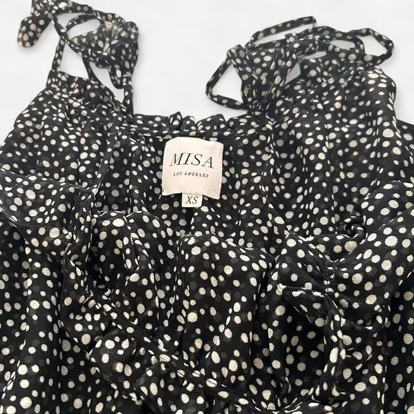 Misa Los Angeles Helena Polka Dot romantic girly Mini Dress XS fairy whimsi - Image 8