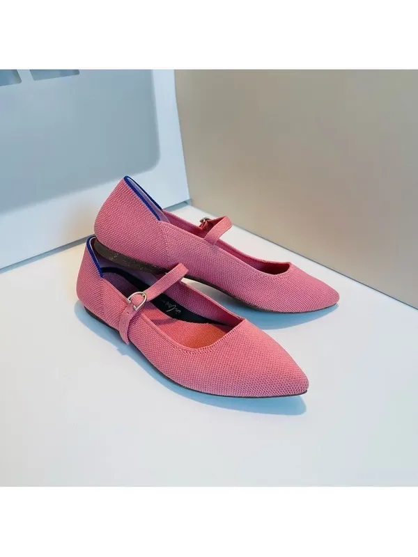 Rothy’s The Point Mary Jane Flats Shoes in Tulip Pink Women’s Size 5.5 - NWOB - Image 3