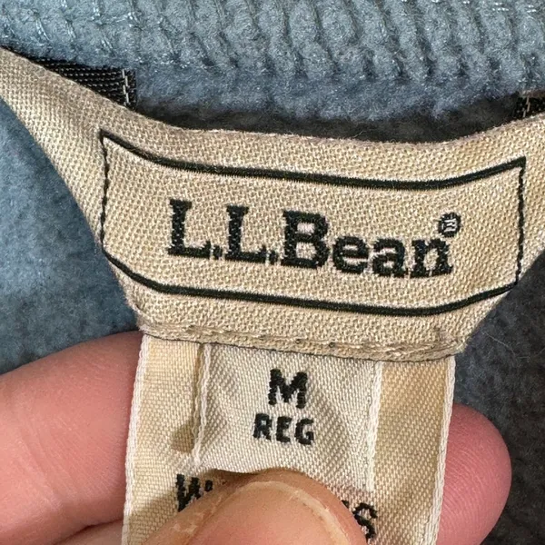 LL Bean Teal Blue Fleece Chore Coat Jacket Womens M Fall Casual Workout Barncoat - Image 10
