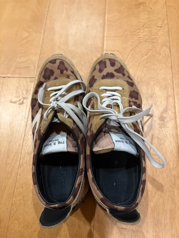 Rag & Bone Retro Runner sneakers shoes leopard sz 36.5 6/6.5 - Image 5