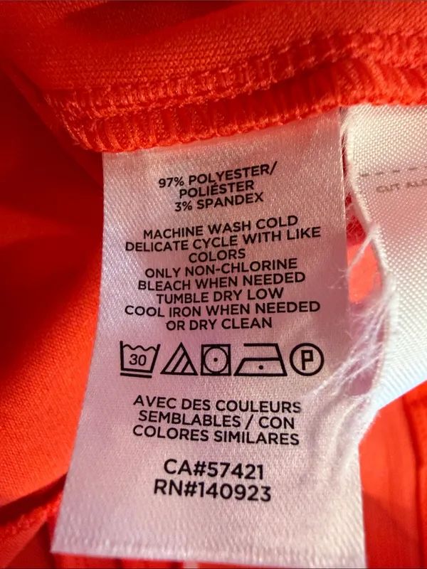Loft Orange Wide Leg Pull On Pangs Size Medium - C67-058 - Image 4