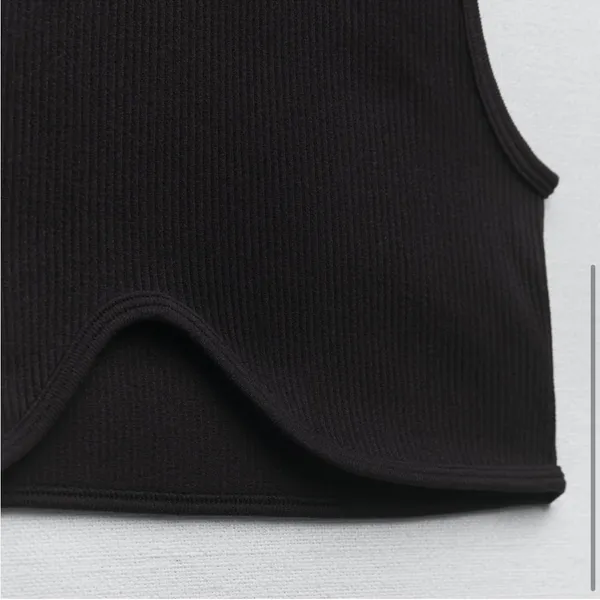 ZARA Black seamless crop top Size XS/S - Image 6