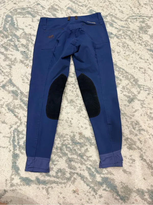 Piper by SmartPak Women’s 28R Navy Knee Patch Riding Breeches - Image 3