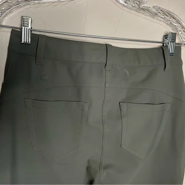 Lululemon City Sleek Slim Fit‎ 5 pocket Olive Green Pants - Image 8