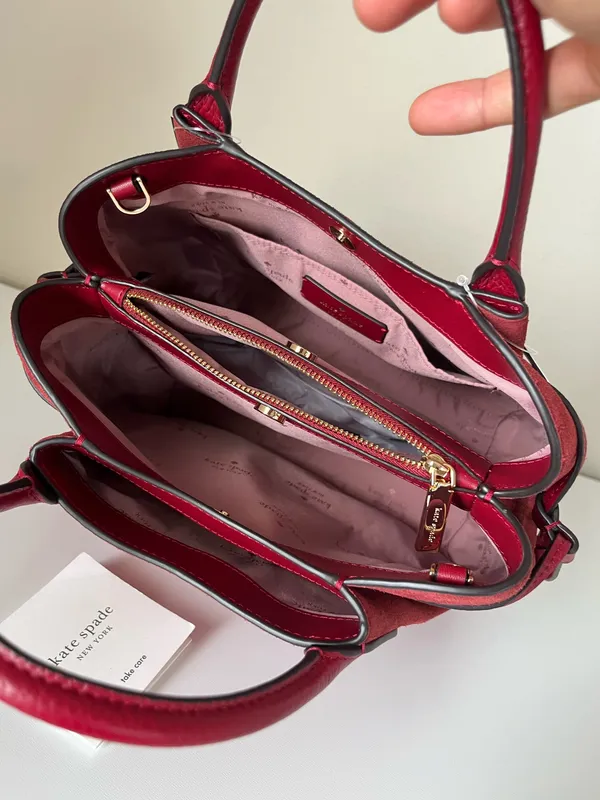 Kate Spade Dumpling Suede Small Satchel Bag - Image 8