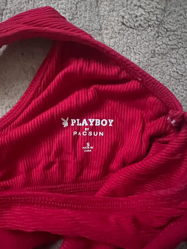 Red Playboy Bralette  - Image 2