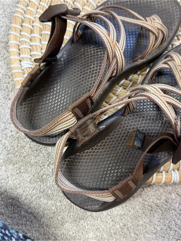 Chacos Women’s ZX/2 Vibram Unaweep Sandals Strappy Slingback in Multi Brown 6 - Image 12