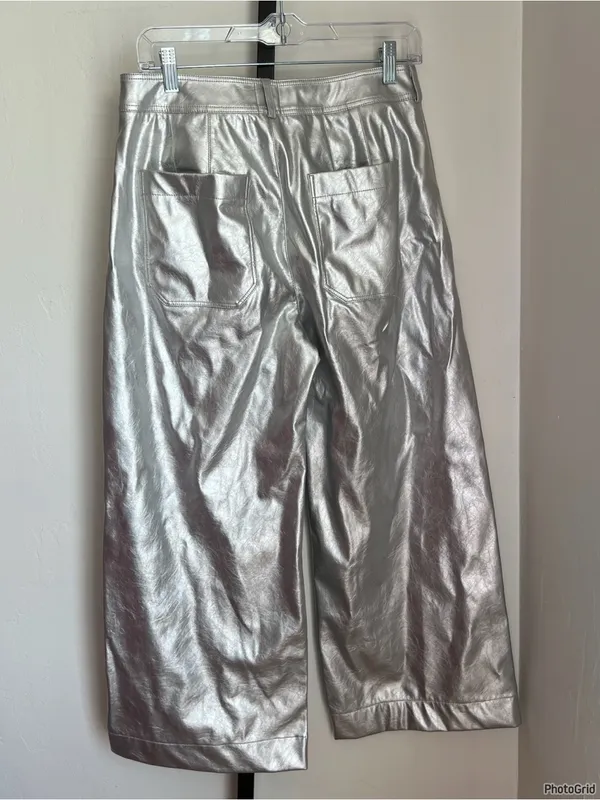 Anthropologie Maeve Ettie High Rise Crop Wide Leg Pants size 28 NEW - Image 4