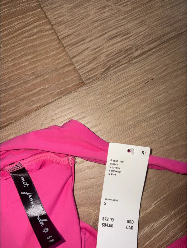 brand new urban outfitter pink one piece swimsuit small with tags - Image 6